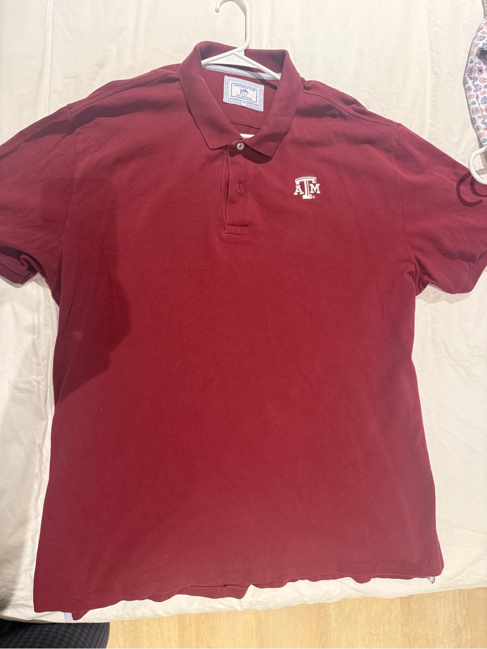 Southern Tide Maroon Polo Shirt A&M